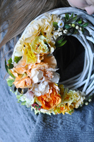 Orange Spring wianek na drzwi, śr.37cm 