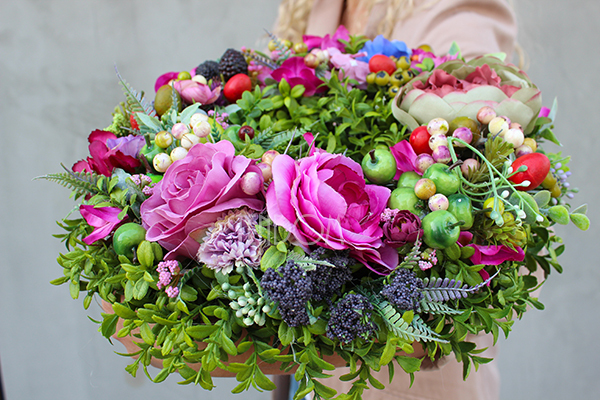 dekoracyjny wianek na drzwi Samila, śr.32cm