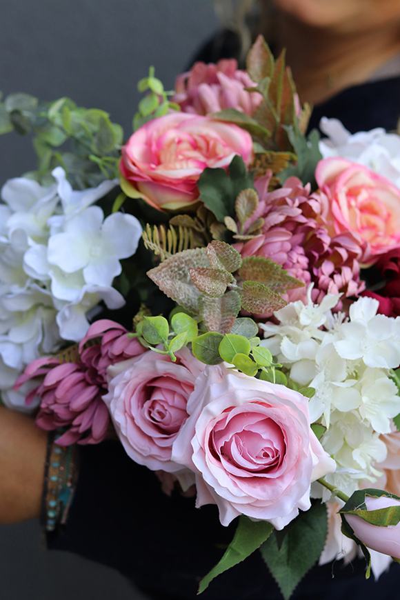 bukiet / dekoracja nagrobna / wiązanka, Koleno, dł.45cm 