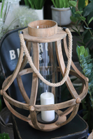 Garden Lampion pękaty B, wys.61cm z liną