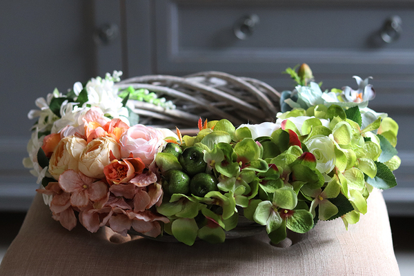 cudowny wianek na drzwi Kwiatowy, śr.39m  