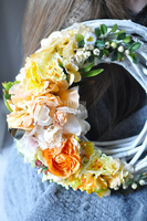 Orange Spring wianek na drzwi, śr.37cm 