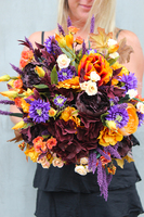 Autumn, jesienna kompozycja kwiatowa / bukiet / Flowerbox wys.52cm  