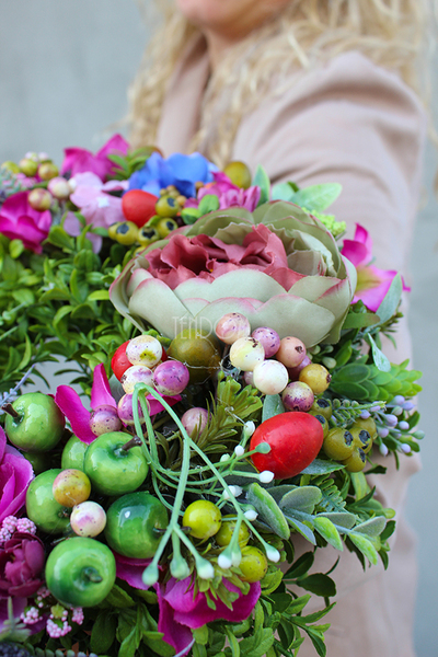 dekoracyjny wianek na drzwi Samila, śr.32cm