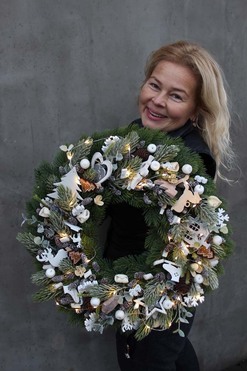 Children Place, elegancki wianek na drzwi, śr.47cm