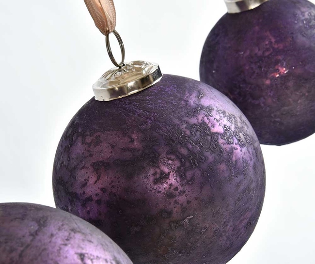 Bosco Violet, bombka fioletowa śr.10cm, kpl.6szt