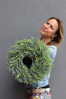 dekoracyjny wianek Lawendowy, śr.34cm