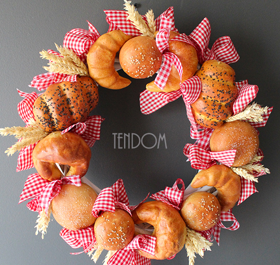 oryginalny wianek na drzwi Pieczywo śr.38cm