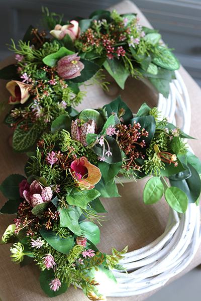 oryginalny wiosenny wianek na drzwi Mistra, śr.30cm