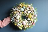 elegancki wianek na drzwi / stroik na stół Easter Decoration, śr.36cm