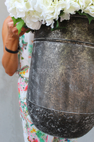 kompozycja kwiatowa Grigio biała hortensja XL, wys.70cm