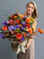 bogaty jesienny kosz Hefrano, wys.62cm  