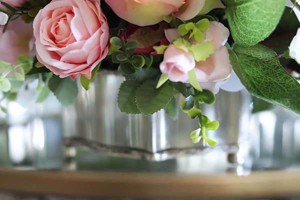 Revallo, wytworna kompozycja w cynowanym naczyniu, wys.25cm