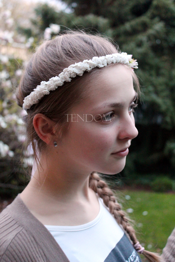 komunijny wianek na głowę Simona, rozmiar uniwersalny, dziecięcy