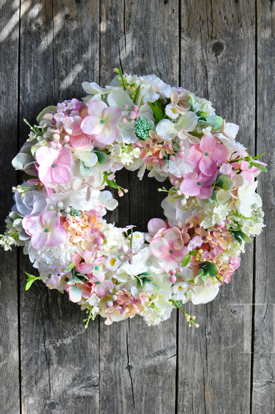 dekoracyjny wianek Pastelowy, śr.31cm