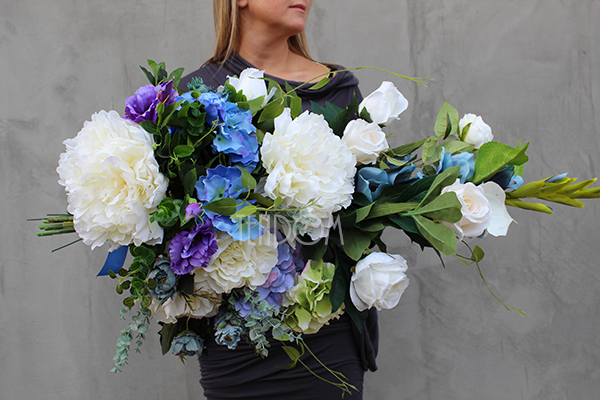 dekoracja / wiązanka Niebiańskie Anioły, wym.84cm