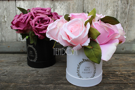 box / bukiet Flowerbox Lidia Jasnoróżowa wys.22cm