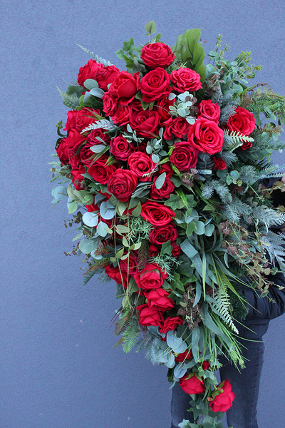 dekoracja nagrobna / wiązanka Mirra, dł.140cm 