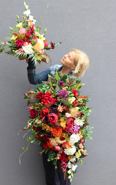 Nerula, jesienny bukiet nagrobny, wys.55cm