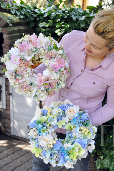 dekoracyjny wianek Pastelowy, śr.31cm