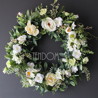 dekoracyjny wianek wiosenny Słoneczny, śr.40cm 