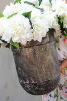 kompozycja kwiatowa Grigio biała hortensja XL, wys.70cm