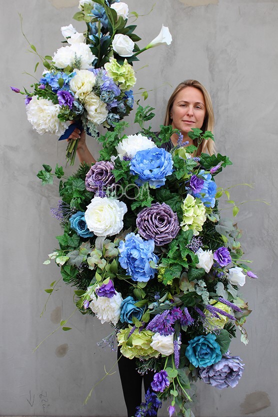 dekoracja / wiązanka Niebiańskie Anioły, wym.84cm