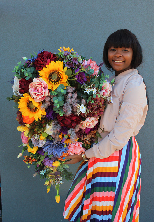 Jesień, duża kompozycja / wiązanka nagrobna, dł.100cm