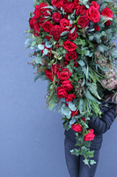 dekoracja nagrobna / wiązanka Mirra, dł.140cm 