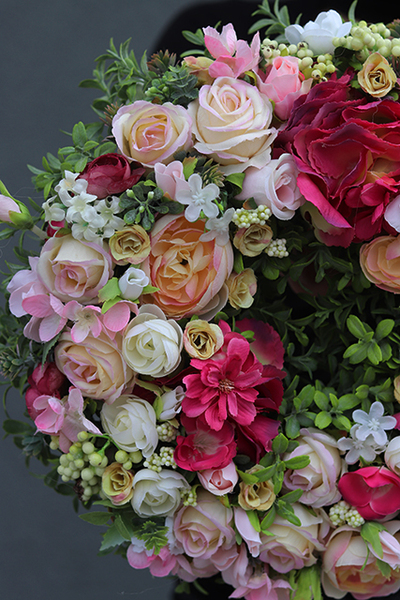 wiosenny wianek na drzwi / stroik na stół, Wienna, śr.32cm