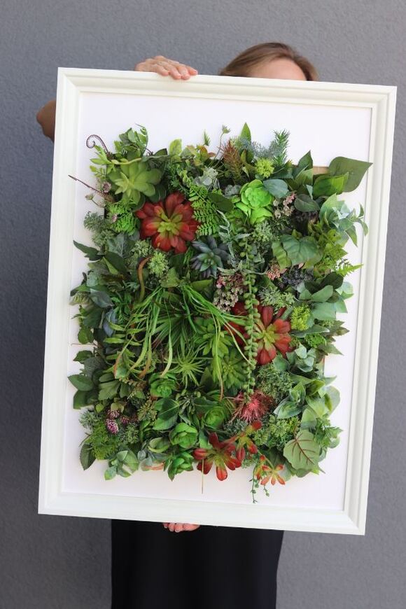 atrakcyjna jednostronna rama Hotels Sukulenty 3, wym.77x57cm 