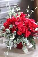 Gwiazda Betlejemska Red in Red, świąteczna kompozycja, wys.48cm