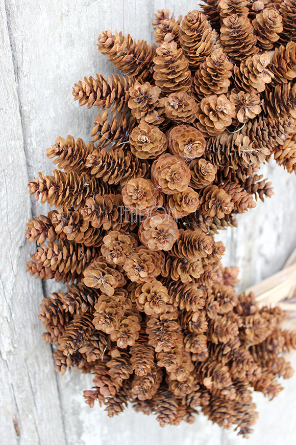 Dekoracje Zimowe wianek / stroik dekoracyjny, szer.40cm