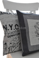 wełniana poszewka dekoracyjna N.Y.C.,wym.42x42cm