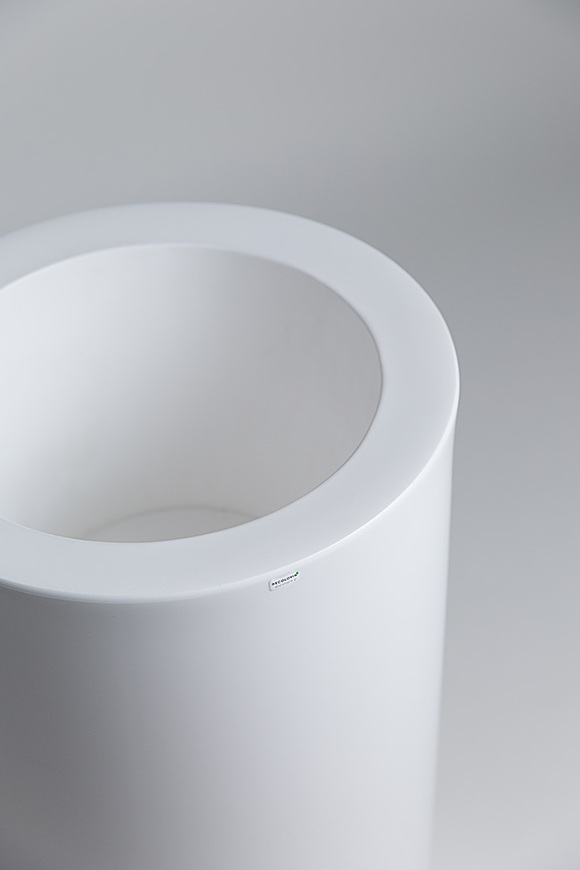 Tilla donica biel z wewnętrzną półką 49x90cm