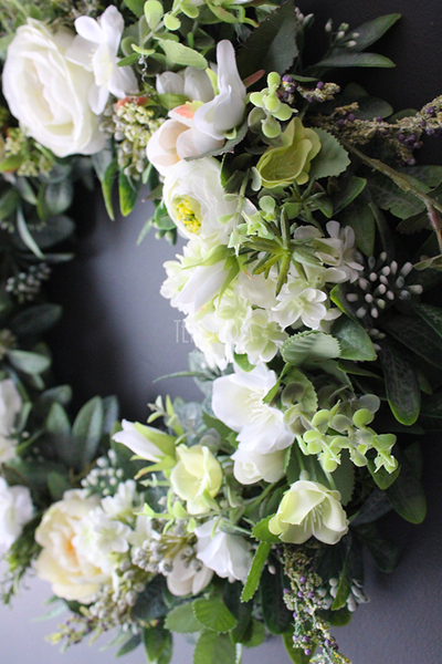 dekoracyjny wianek wiosenny Słoneczny, śr.40cm 