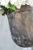 kompozycja kwiatowa Grigio biała hortensja XL, wys.70cm