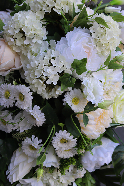 bardzo duża wiązanka nagrobna, Bizancjum XXL, dł.115cm 