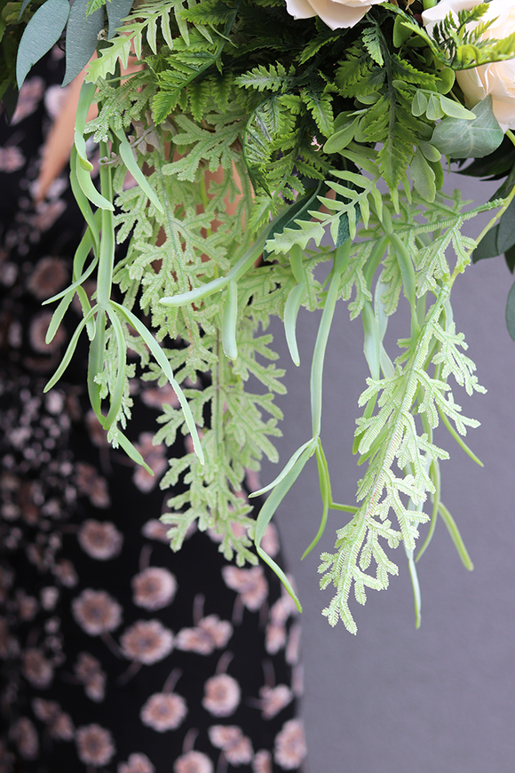 girlanda z wysokiej jakości białych i różowych kwiatów, Eligia Renoma, dł.100cm