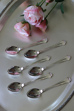 Dragana, komplet posrebrzanych łyżeczek do kawy, dł.12cm, kpl.6szt