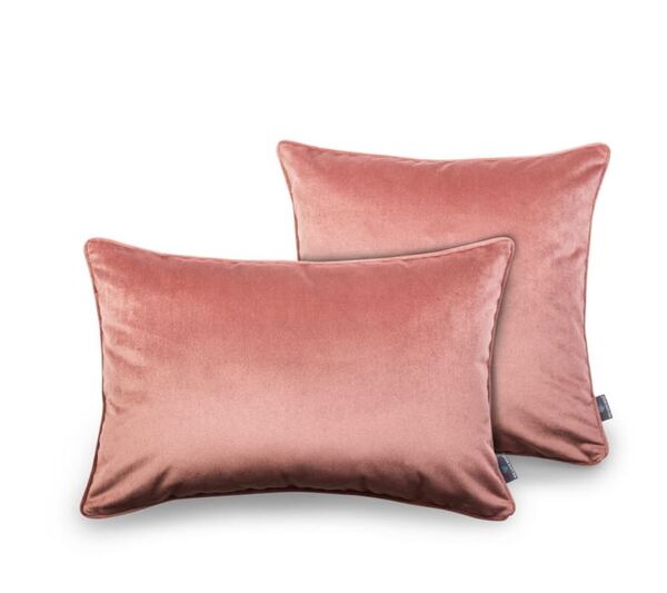 poduszka dekoracyjna welurowa, Velvetia, różowy, wym.40x60cm