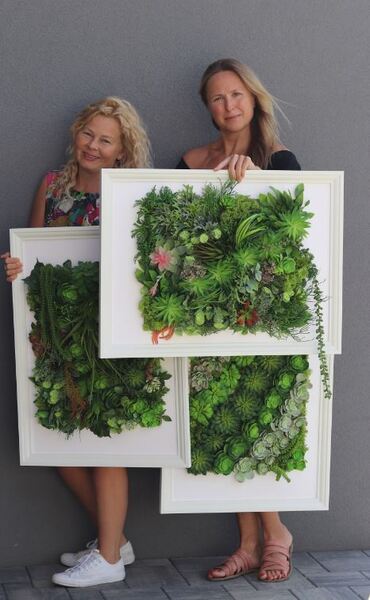 atrakcyjna jednostronna rama Hotels Sukulenty 3, wym.77x57cm 