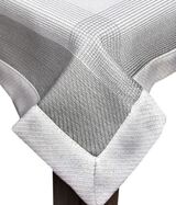 Modesty, elegancki obrus, szary, wym.140x220cm