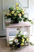 Promień Słońca, dekoracja bukiet nagrobny, wym.55x70cm