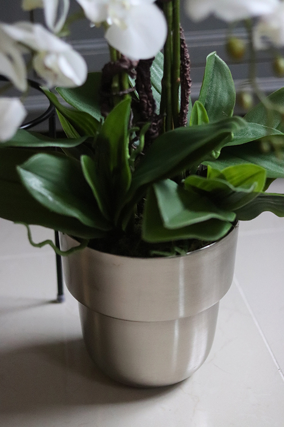 elegancki storczyk w metalowej donicy, Polleona 2, wys.89cm