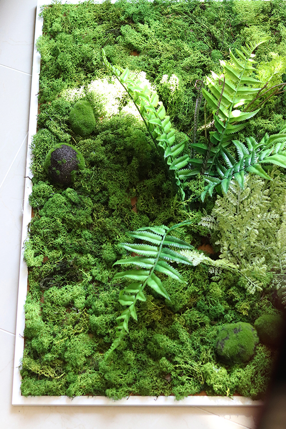 jednostronna zielona rama z mchem, Natura, wym. 80x80cm