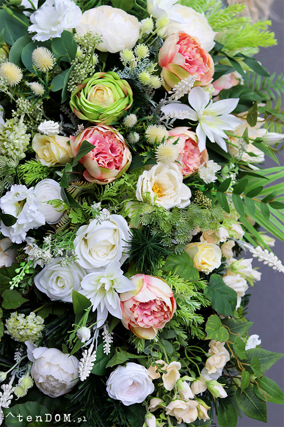 bogata wiązanka / kompozycja nagrobna, Pianolla Premium, dł.100cm