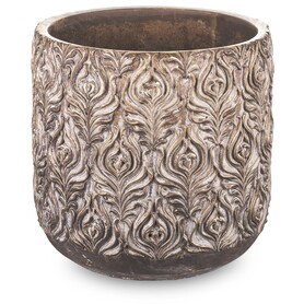 dekoracyjna złota osłonka / doniczka, Dominium, wym.21x21cm