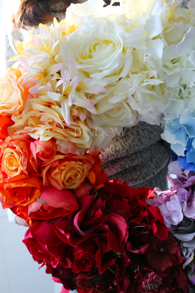 dekoracyjny wianek na drzwi Colours, śr.50cm 