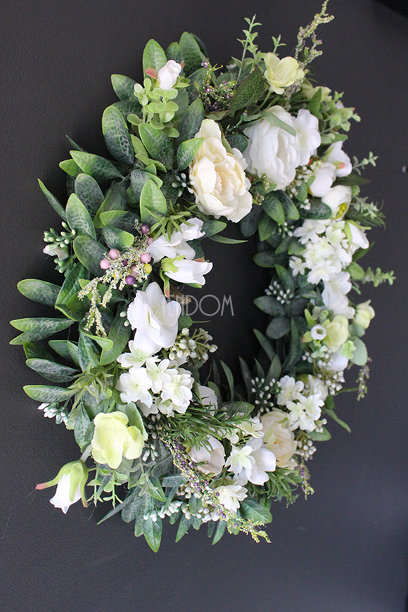 dekoracyjny wianek wiosenny Słoneczny, śr.40cm 